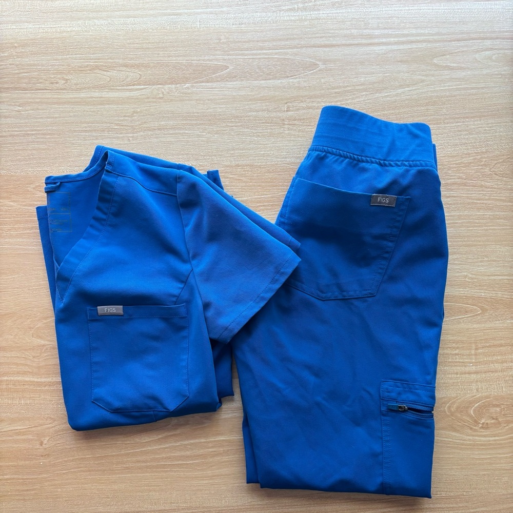 FIGS Zamora Joggers & One Pocket Scrub Top Set - XXS/XXS PETITE